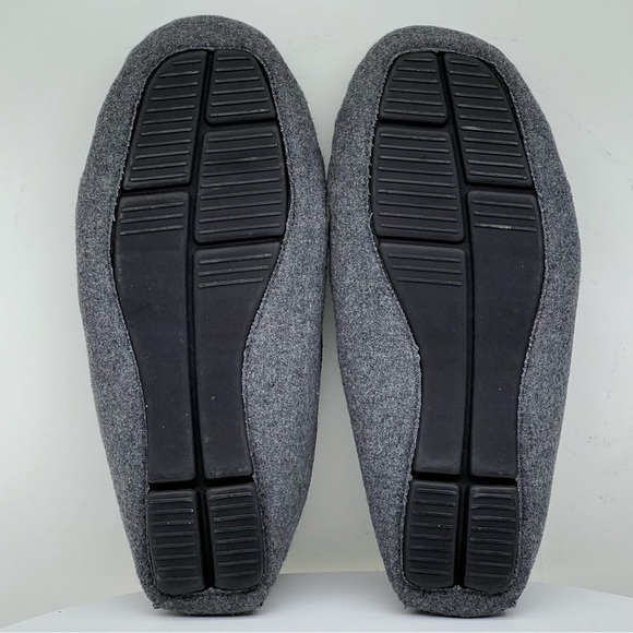 Steve Madden Loafers House Shoes Slippers Faux Fur Slip On Grey Lounge Comfy 10 - Picture 11 of 13